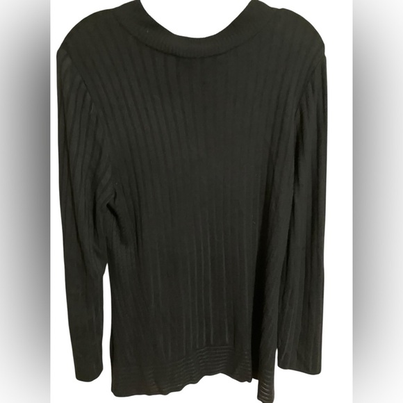 Ming Wang Timeless Black Mock Neck Career Capsule Long Sleeve Sweater Womens XS - Picture 1 of 8